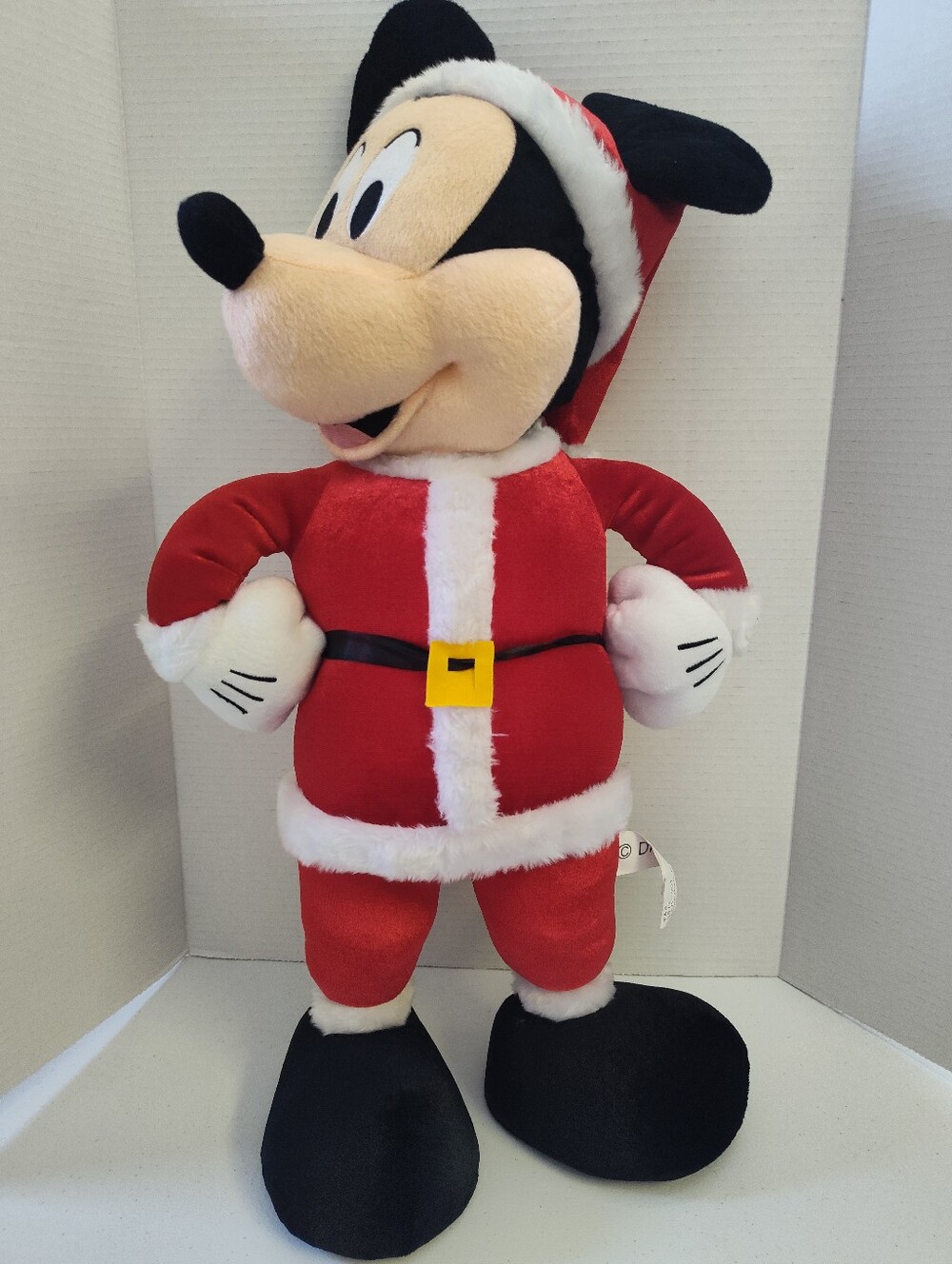 Gemmy Disney Mickey Mouse Santa Clause 24” Stand Up Plush Christmas Decoration